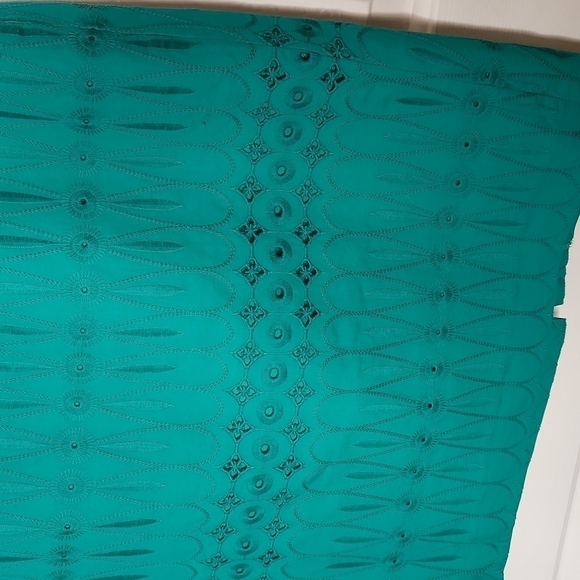 Loft Green Eyelet Pencil Skirt Size 0 NWOT - Picture 4 of 14